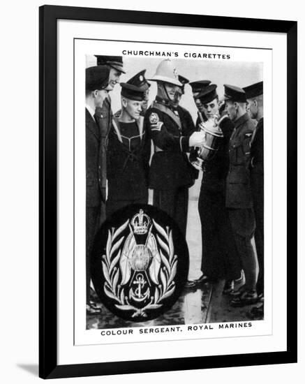 Colour Sergeant, Royal Marines, 1937-WA & AC Churchman-Framed Giclee Print