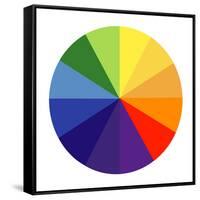 Colour Wheel-Science Photo Library-Framed Stretched Canvas