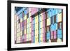 Coloured Apartment Houses, Siberian City Anadyr, Chukotka Province, Russian Far East, Eurasia-Gabrielle and Michel Therin-Weise-Framed Photographic Print