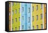 Coloured Apartment Houses, Siberian City Anadyr, Chukotka Province, Russian Far East, Eurasia-Gabrielle and Michel Therin-Weise-Framed Stretched Canvas