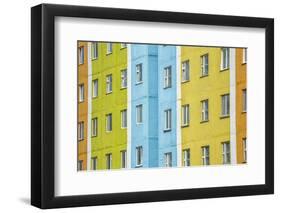 Coloured Apartment Houses, Siberian City Anadyr, Chukotka Province, Russian Far East, Eurasia-Gabrielle and Michel Therin-Weise-Framed Photographic Print