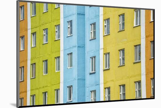 Coloured Apartment Houses, Siberian City Anadyr, Chukotka Province, Russian Far East, Eurasia-Gabrielle and Michel Therin-Weise-Mounted Photographic Print