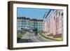 Coloured Apartment Houses-Gabrielle and Michael Therin-Weise-Framed Photographic Print