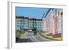 Coloured Apartment Houses-Gabrielle and Michael Therin-Weise-Framed Photographic Print