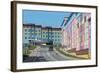 Coloured Apartment Houses-Gabrielle and Michael Therin-Weise-Framed Photographic Print