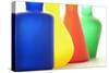 Coloured Bottles in a Row-Tom Quartermaine-Stretched Canvas