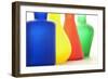 Coloured Bottles in a Row-Tom Quartermaine-Framed Giclee Print