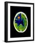 Coloured CT Scan of Brain Abscess In AIDS Patient-Science Photo Library-Framed Photographic Print