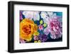 Coloured Flowers Swimming in the Water-Alaya Gadeh-Framed Photographic Print