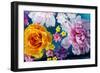 Coloured Flowers Swimming in the Water-Alaya Gadeh-Framed Photographic Print