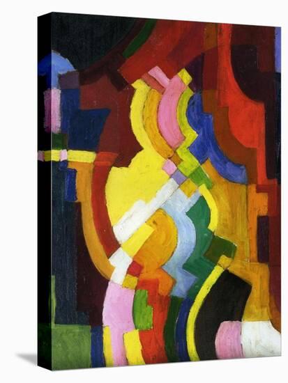 Coloured Forms III, 1913-Auguste Macke-Stretched Canvas