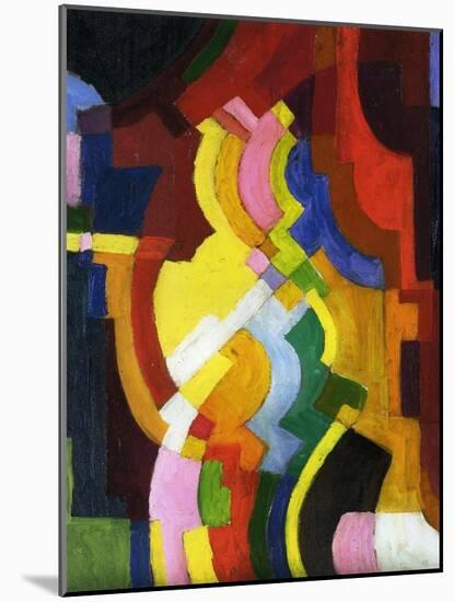 Coloured Forms III, 1913-Auguste Macke-Mounted Giclee Print