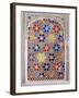 Coloured Glass Jali in Hallway Within the Palace, Deo Garh Palace Hotel, Deo Garh, India-John Henry Claude Wilson-Framed Photographic Print