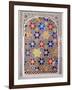 Coloured Glass Jali in Hallway Within the Palace, Deo Garh Palace Hotel, Deo Garh, India-John Henry Claude Wilson-Framed Photographic Print