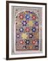 Coloured Glass Jali in Hallway Within the Palace, Deo Garh Palace Hotel, Deo Garh, India-John Henry Claude Wilson-Framed Photographic Print