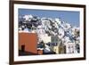 Coloured Houses and Church-Markus Lange-Framed Photographic Print