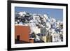 Coloured Houses and Church-Markus Lange-Framed Photographic Print