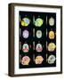 Coloured MRI Scans of Human Brain (multiple Views)-Mehau Kulyk-Framed Photographic Print