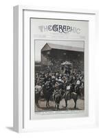 Coloured Photograph Of Roosevelt Addressing a Cowboy Carnival at Cheyenne-null-Framed Giclee Print