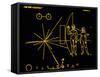 Coloured Pictorial Plaque on Pioneer 10 And 11-null-Framed Stretched Canvas