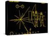 Coloured Pictorial Plaque on Pioneer 10 And 11-null-Stretched Canvas