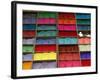 Coloured Powder for Sale at Market, Kathmandu, Nepal, Asia-Godong-Framed Photographic Print