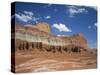 Coloured Rock Formations and Cliffs in the Capital Reef National Park in Utah, USA-Rainford Roy-Stretched Canvas