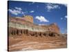 Coloured Rock Formations and Cliffs in the Capital Reef National Park in Utah, USA-Rainford Roy-Stretched Canvas