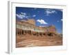 Coloured Rock Formations and Cliffs in the Capital Reef National Park in Utah, USA-Rainford Roy-Framed Photographic Print