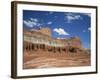 Coloured Rock Formations and Cliffs in the Capital Reef National Park in Utah, USA-Rainford Roy-Framed Photographic Print