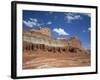 Coloured Rock Formations and Cliffs in the Capital Reef National Park in Utah, USA-Rainford Roy-Framed Photographic Print