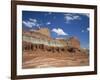 Coloured Rock Formations and Cliffs in the Capital Reef National Park in Utah, USA-Rainford Roy-Framed Photographic Print