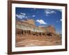 Coloured Rock Formations and Cliffs in the Capital Reef National Park in Utah, USA-Rainford Roy-Framed Photographic Print