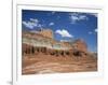 Coloured Rock Formations and Cliffs in the Capital Reef National Park in Utah, USA-Rainford Roy-Framed Photographic Print