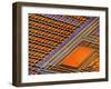 Coloured SEM of Surface of An EPROM Silicon Chip-Dr. Jeremy Burgess-Framed Photographic Print