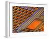 Coloured SEM of Surface of An EPROM Silicon Chip-Dr. Jeremy Burgess-Framed Photographic Print