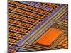 Coloured SEM of Surface of An EPROM Silicon Chip-Dr. Jeremy Burgess-Mounted Photographic Print