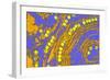 Coloured TEM of Herpes Simplex Viruses Inside Cell-Dr. Linda Stannard-Framed Photographic Print