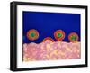 Coloured TEM of HIV Viruses Budding From a T-cell-NIBSC-Framed Photographic Print