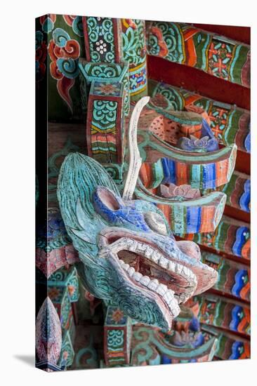 Coloured Wooden Roof in the Bulguksa Temple-Michael-Stretched Canvas