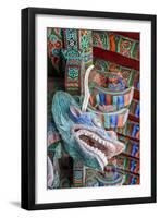 Coloured Wooden Roof in the Bulguksa Temple-Michael-Framed Photographic Print