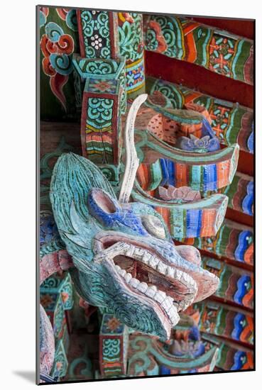 Coloured Wooden Roof in the Bulguksa Temple-Michael-Mounted Photographic Print