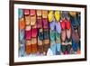 Colourful Babouche (Mens Leather Slippers) for Sale in the Marrakech Souks-Matthew Williams-Ellis-Framed Photographic Print