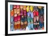 Colourful Babouche (Mens Leather Slippers) for Sale in the Marrakech Souks-Matthew Williams-Ellis-Framed Photographic Print