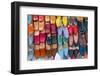 Colourful Babouche (Mens Leather Slippers) for Sale in the Marrakech Souks-Matthew Williams-Ellis-Framed Photographic Print