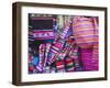 Colourful Bags and Scarves in Witches' Market, La Paz, Bolivia-Ian Trower-Framed Photographic Print