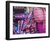 Colourful Bags and Scarves in Witches' Market, La Paz, Bolivia-Ian Trower-Framed Photographic Print