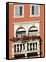 Colourful Balcony, Rovinj, Istria, Croatia, Europe-Stuart Black-Framed Stretched Canvas