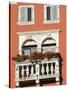 Colourful Balcony, Rovinj, Istria, Croatia, Europe-Stuart Black-Stretched Canvas