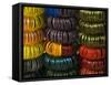 Colourful Bangles for Sale, Maheshwar, Madhya Pradesh State, India-R H Productions-Framed Stretched Canvas